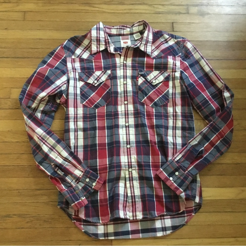 Pearl Button Levi’s Button Up Size Medium Like Ne… - image 1
